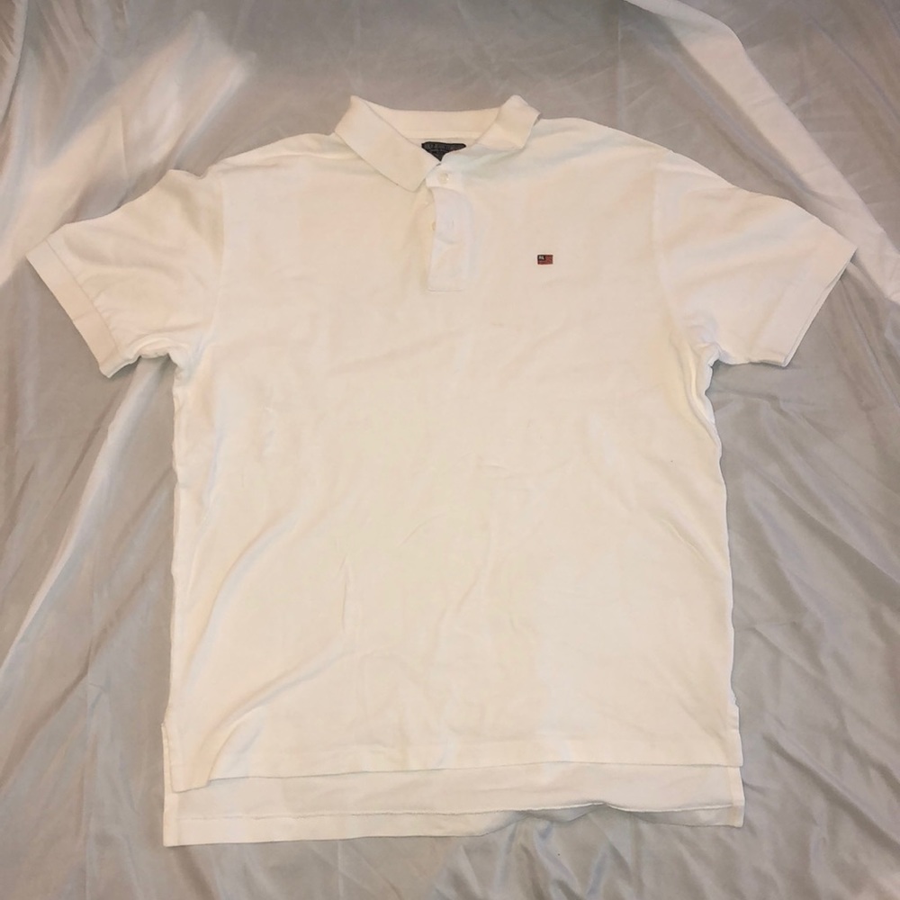 Vintage Ralph Lauren White Polo American Flag